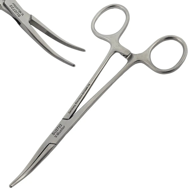 V. Mueller SU2722 Kelly Artery Forceps Curved Overall Length 5-1/2" (14Cm) V. Mueller