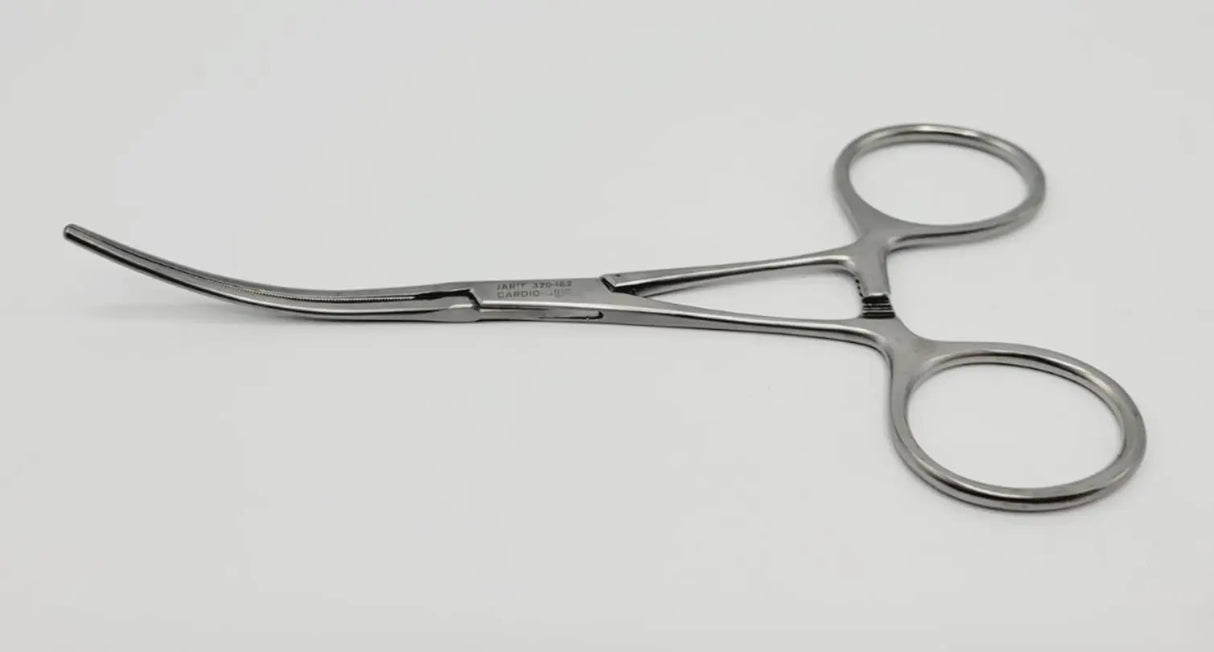 Jarit 320-182 DeBakey Clamp Curved Ring Handle 46.5mm Jaw 5-1/4" Jarit