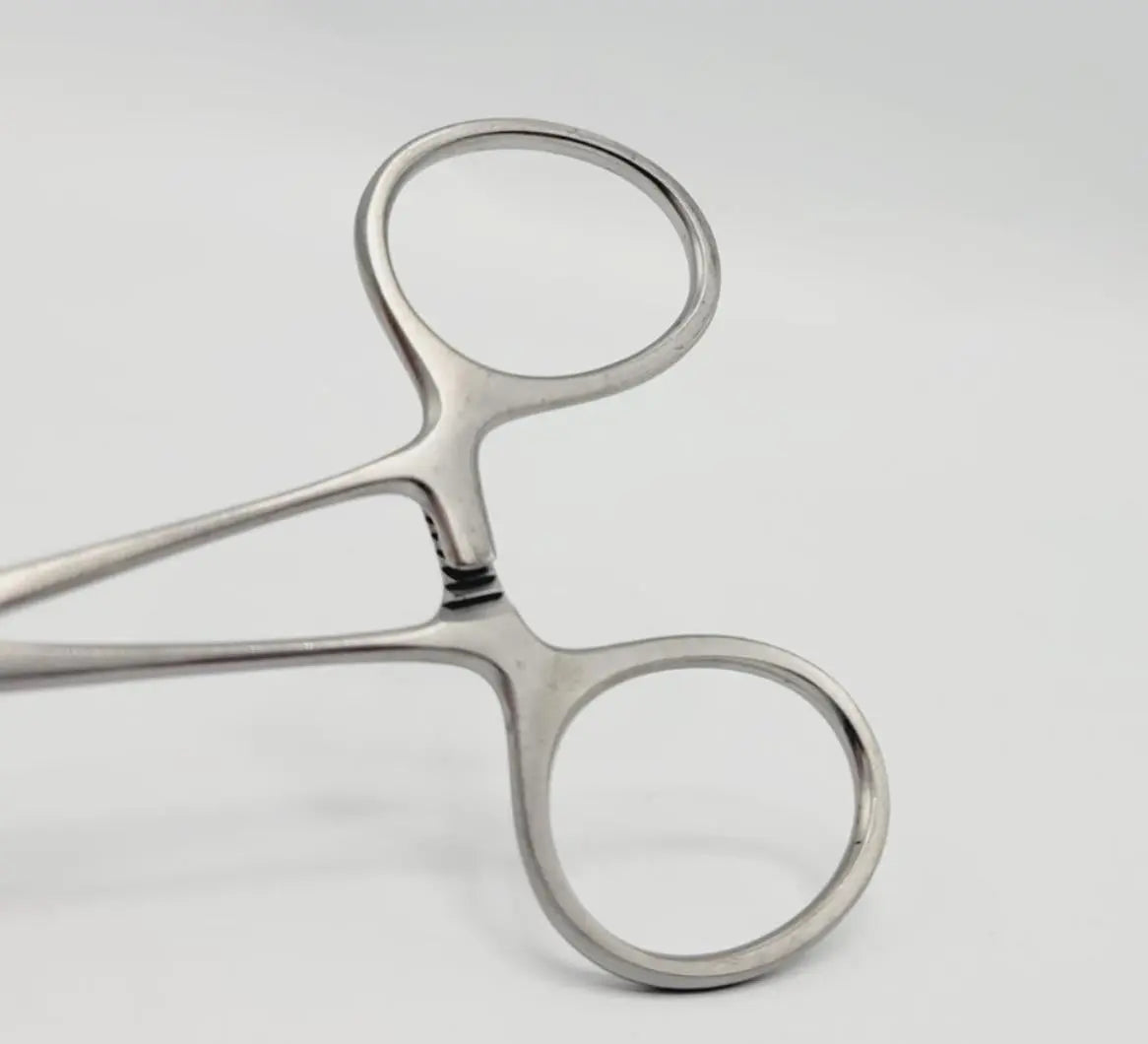 Jarit 320-182 DeBakey Clamp Curved Ring Handle 46.5mm Jaw 5-1/4" Jarit