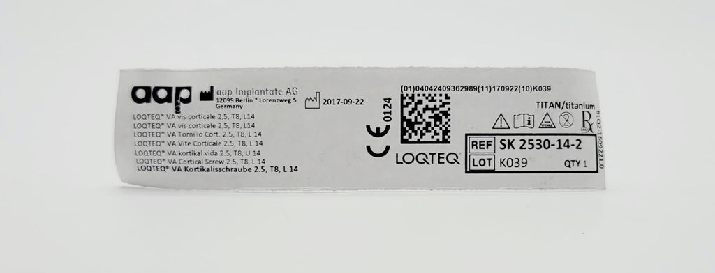 aap Implantate AG SK 2530-14-2 LOQTEQ