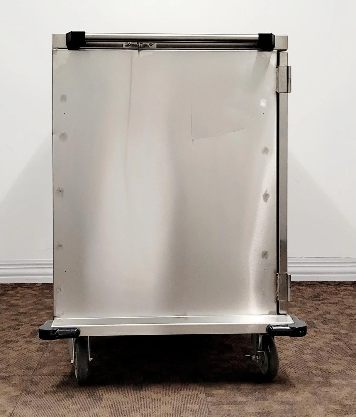 Lakeside Two Door Stainless Cabinet Case Cart 36" Width Wire Shelf Lakeside