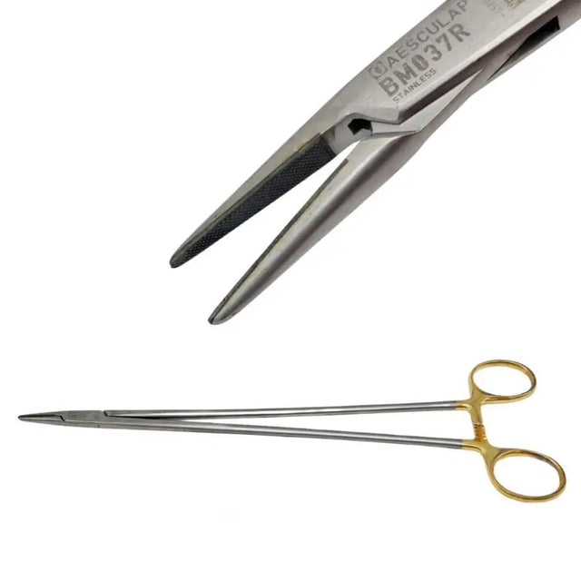 Aesculap BM037R De Bakey Durogrip TC Holder Straight 10-1/4" Aesculap