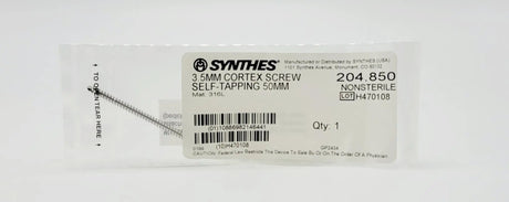 Synthes 204.850 3.5mm Cortex Screw Self-Tapping 50mm Synthes
