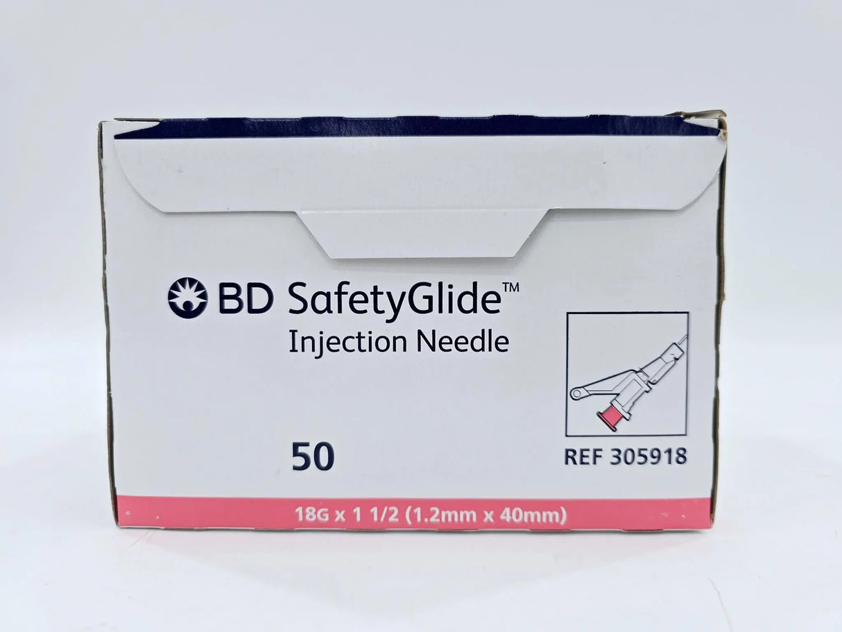 BD 305918 Injection Needle 18G x 1-1/2 RB Box of 50 BD
