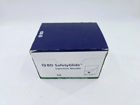 BD 305917 SafetyGlide Injection Needle 21G x 1-1/2 TW Box Of 50 BD