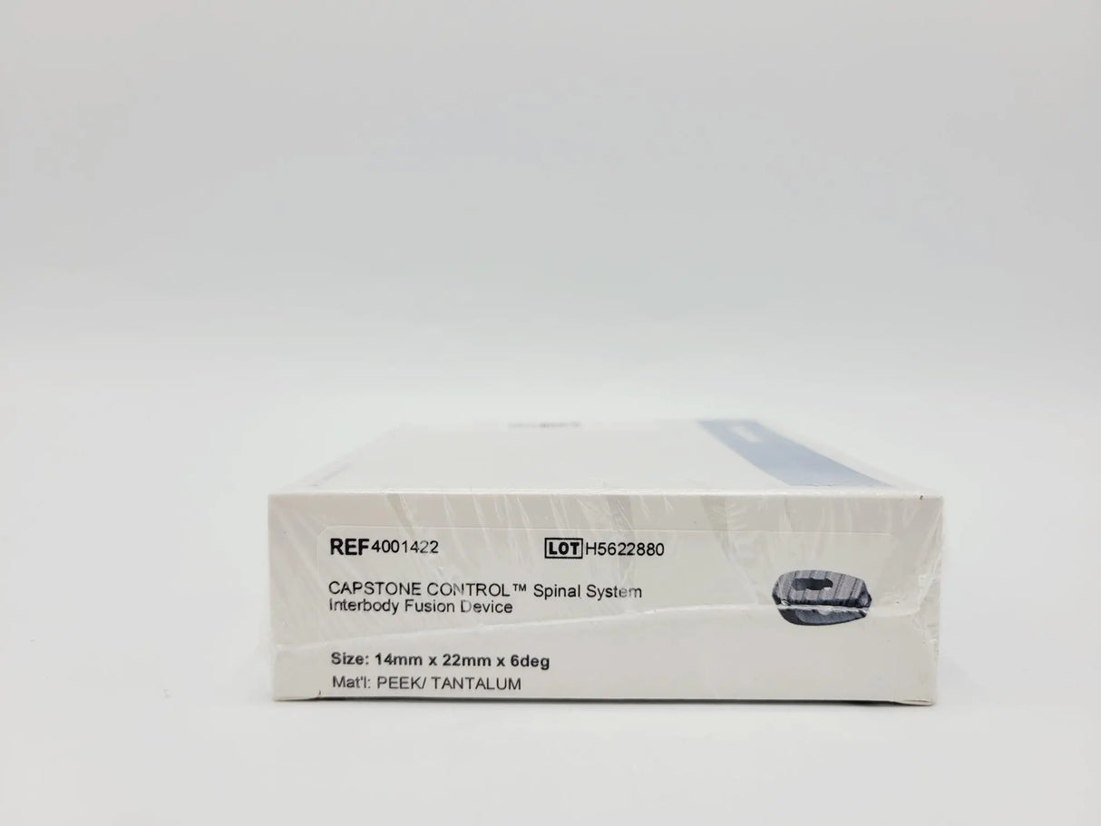 Medtronic 4001422 6 Deg 14mm x 22mm Capstone Control Interbody Fusion Device Medtronic