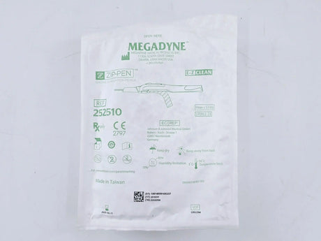 Megadyne 252510 Zip Pen Ergonomic Smoke Evacuation Pencil E-Z Clean 10' Tubing Case of 20 Megadyne