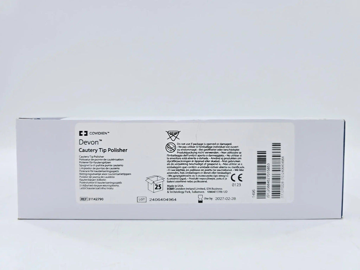 Covidien 31142790 Devon Cautery Tip Polisher Box Of 25 Covidien