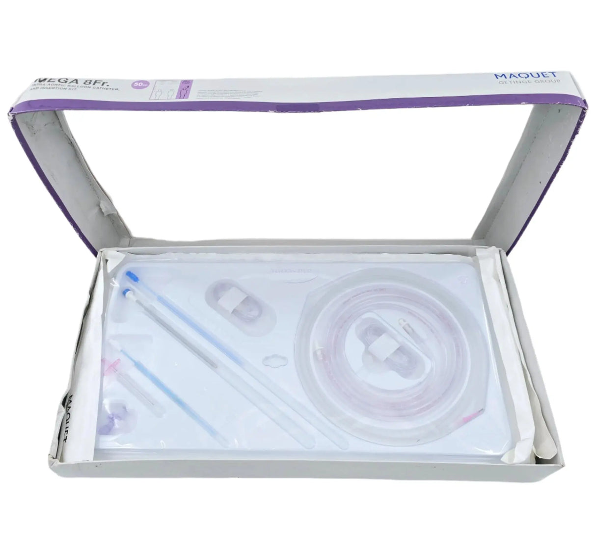Maquet 0684-00-0296-01U Mega 8F IAB Catheter & Insertion Kit 50cc w/ Two Statlock Maquet