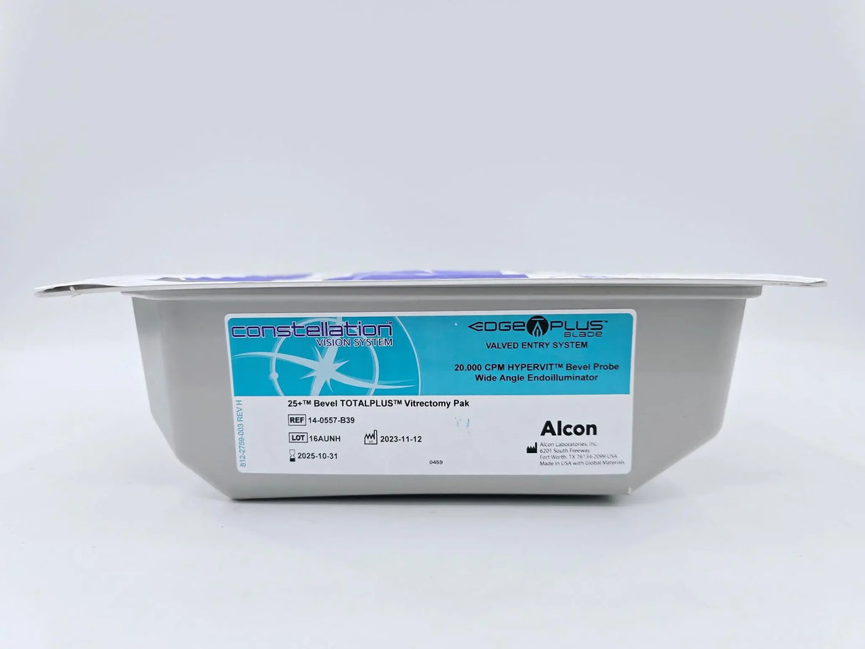 Alcon Constellation Vitrectomy Pak Vision System 25+ 14-0557-B39 Bevel TotalPlus Alcon