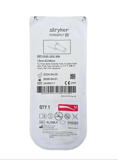 Stryker 550025S309 Sonopet iQ 12cm iQ Micro Surgical Handpiece Tip Stryker