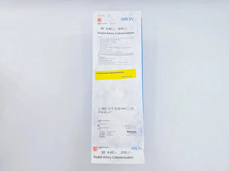 Arrow AK-04020 Radial Artery Catheterization 20Ga. 4.45cm Length, .18" Dia. Arrow