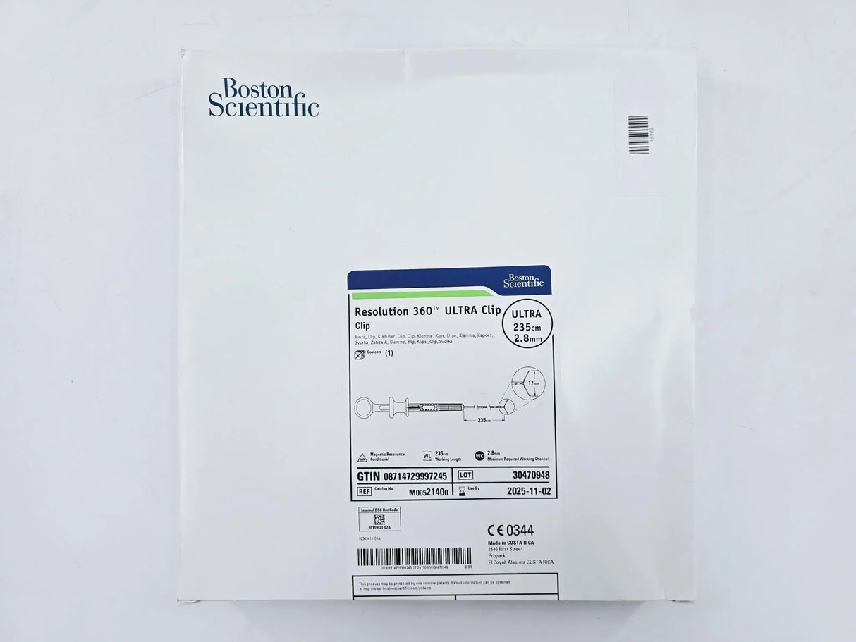Boston Scientific M00521400 Resolution 360 ULTRA Clip 235cm x 2.8mm Boston Scientific