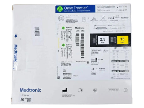 Medtronic ONYXNG25015UX Onyx Frontier Coronary Stent System (DES) 2.5mm x 15mm Medtronic