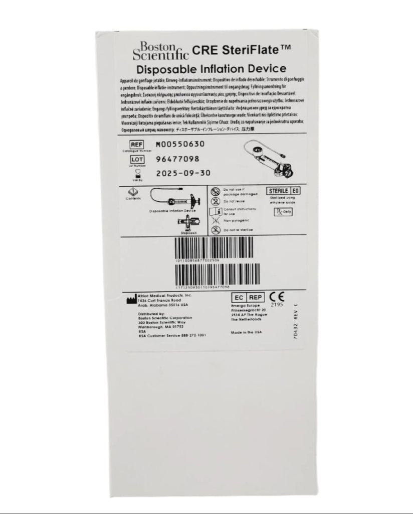 Boston Scientific M00550630 CRE Steriflate Disposable Inflation Device