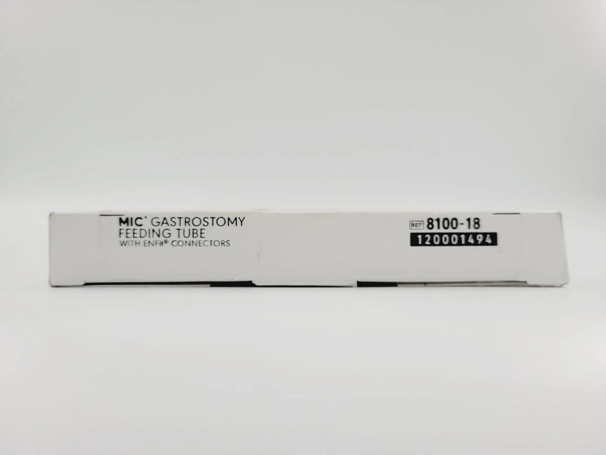 Avanos 8100-18 MIC Gastrostomy Feeding Tube w/ ENFit Connectors G-Tube 18Fr. Dia Avanos