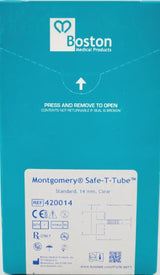 Boston Medical T Tube 420014 Size Standard 14mm Type Clear Boston Medical