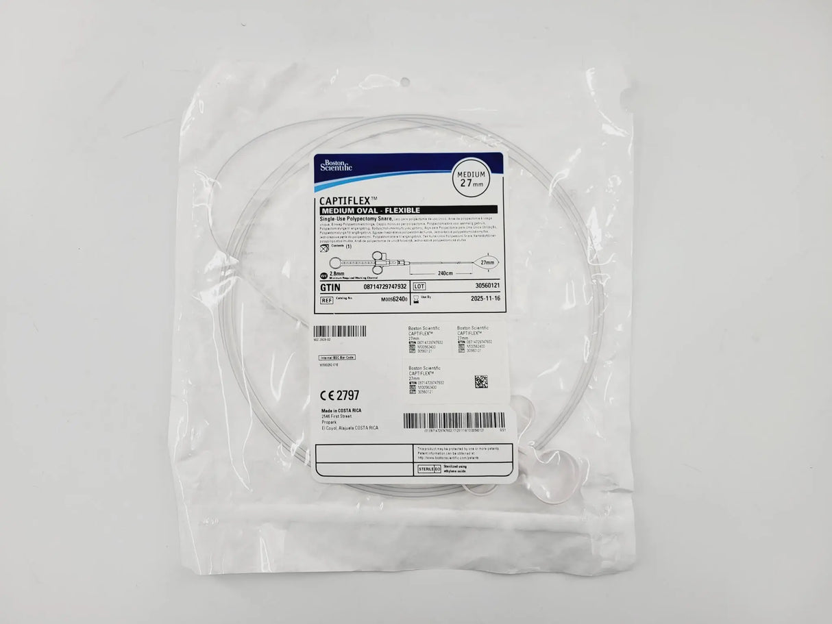 Boston Scientific M00562400 Captiflex Polypectomy Snare 27mm Medium Oval Boston Scientific
