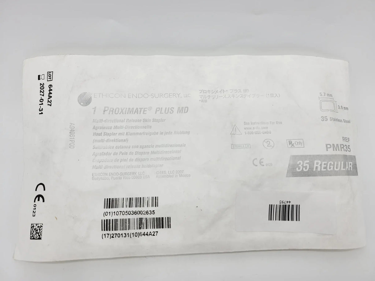 Ethicon PMR35 Proximate Plus MD Skin Stapler 35 Regular 3.9mm x 5.7mm Ethicon