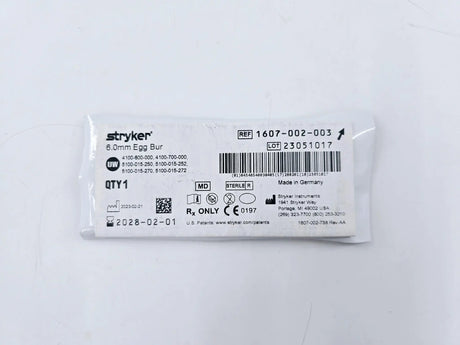 Stryker 1607002003 6.0mm Egg Bur Stryker