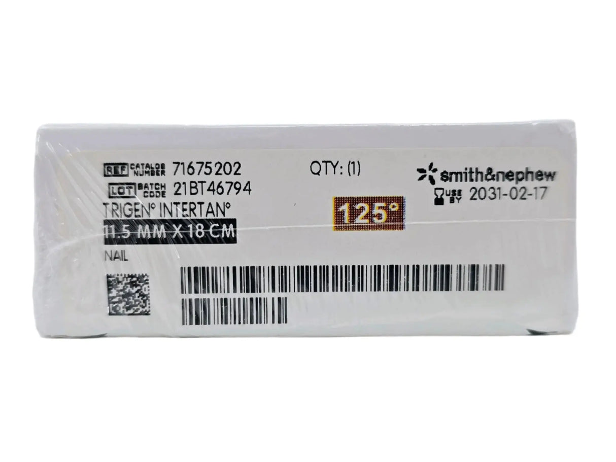Smith & Nephew 71675202 Trigen Intertan Femur Nail 11.5mm X 18cm 125-Deg. Smith & Nephew, Inc.