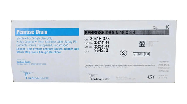 Cardinal Health 30416-075 Penrose Drain 18" x 3/4" BX/10 Cardinal Health
