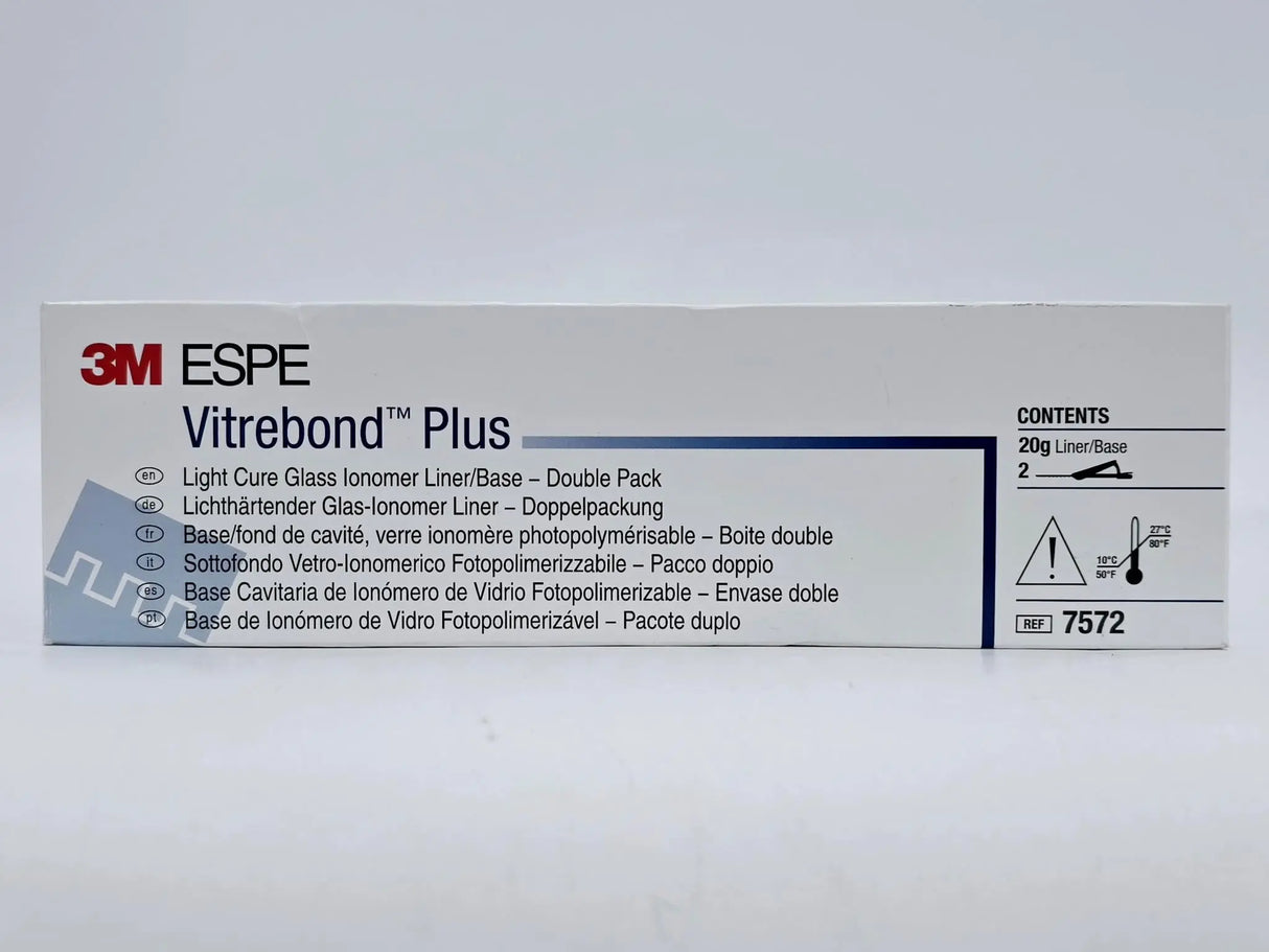 3M ESPE 7572 Vitrebond Plus Light Cure Glass Ionomer 20g Liner/ Base Clickers Double Pack 3M ESPE