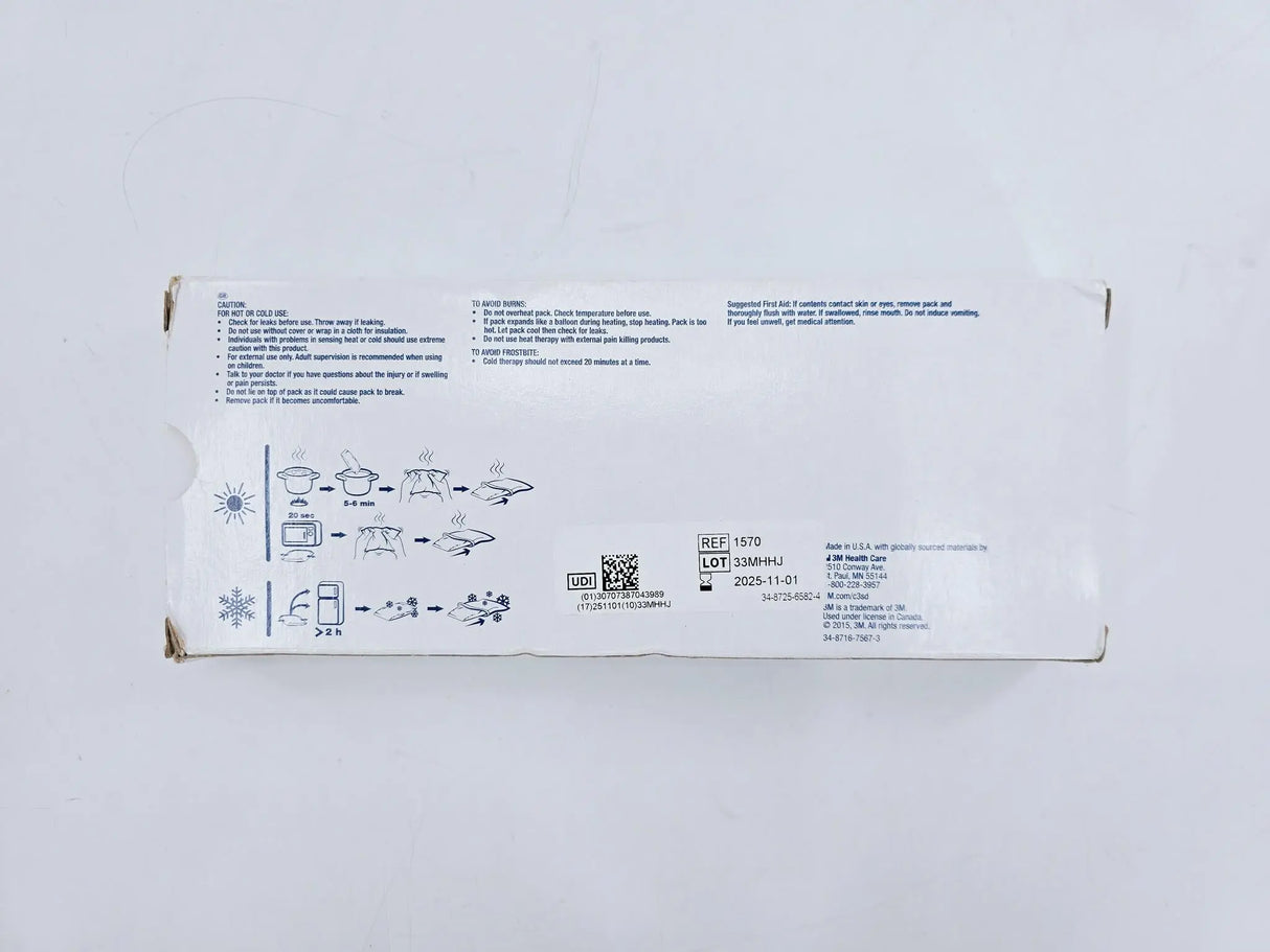 3M 1570 Reusable Cold/Hot Pack 4" x 10" 2 Covers Included 3M