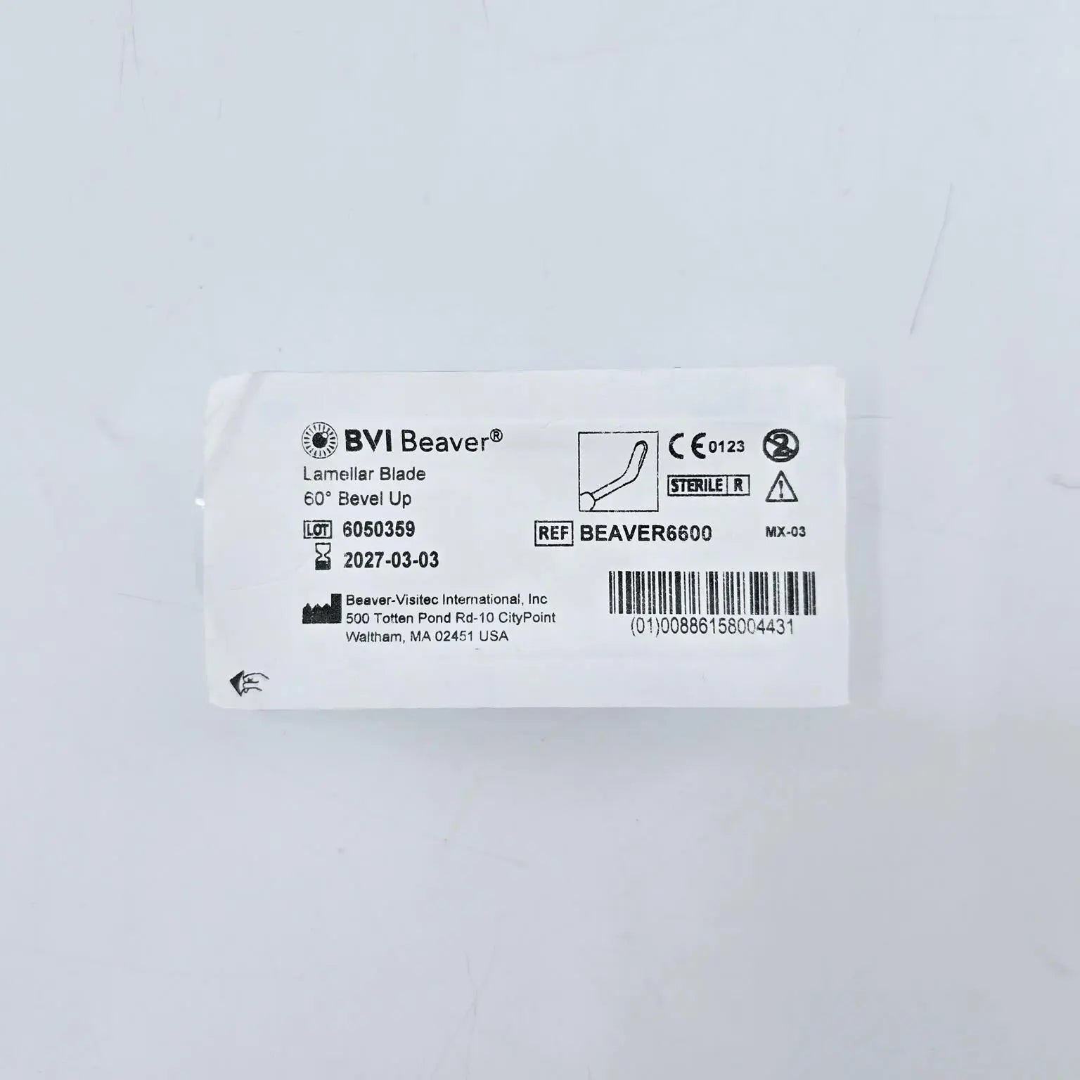 BEAVER6600 Beaver Visitec Lamellar Blade Angeled 60° Smooth