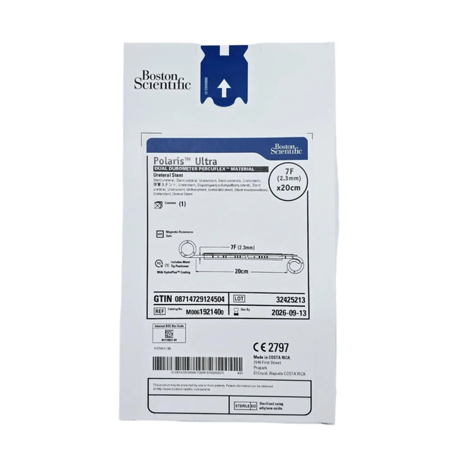 Boston Scientific M0061921400 Polaris Ultra 7F x 20cm Ureteral Stent Dual Durometer Percuflex Material Boston Scientific
