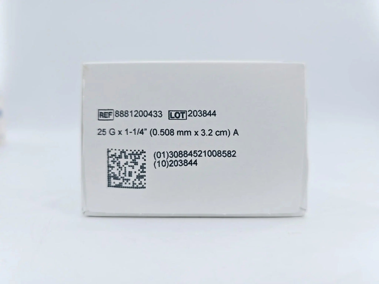 Cardinal Health 8881200433 Monoject 25G x 1-1/4" Standard Hypodermic Needle Aluminum Hub 100/BX Cardinal Health