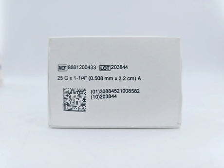 Cardinal Health 8881200433 Monoject 25G x 1-1/4" Standard Hypodermic Needle Aluminum Hub 100/BX Cardinal Health