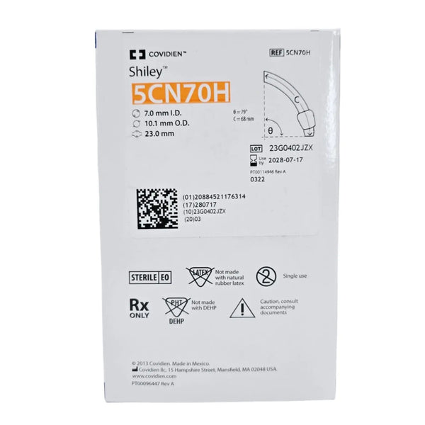 5CN70H Covidien Shiley 7.0mm I.D. Adult Flexible Tracheostomy Tube