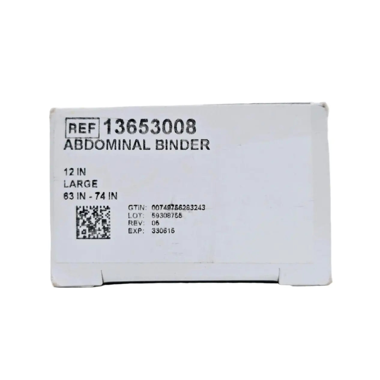 DeRoyal 13653008 Abdominal Binder 12" Large 63" - 74" DeRoyal