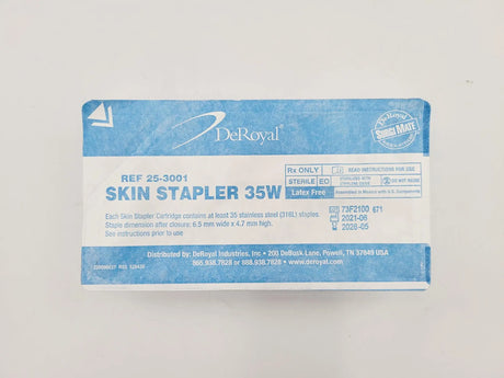 DeRoyal 25-3001 Fixed Head Skin Stapler 35W DeRoyal