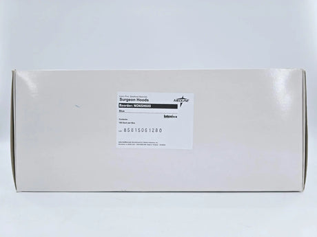 Medline NONSH600 Surgeon Hood Polypropylene Head and Beard Cover Hood Blue 100/BX Medline
