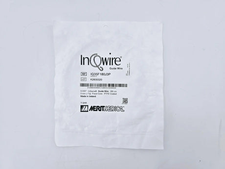 Merit IQ35F180J3P InQwire Guide Wire 3mm J-Tip Fixed Core 0.035" x 180cm Merit Medical