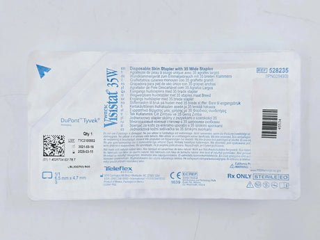 Teleflex Weck IPN028493 Visistat 35W Disposable Skin Stapler w/ 35 Wide Staples Teleflex Weck