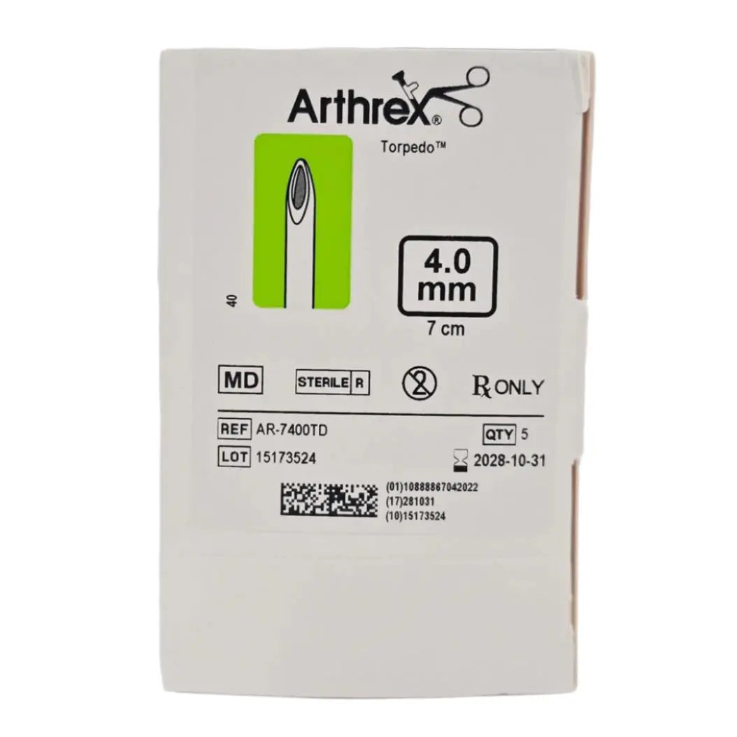 Tu/TuメロハーAOR Arthrex AR-7400TD CoolCut 4.0mm x 7cm Torpedo Arthroscopic Shaver