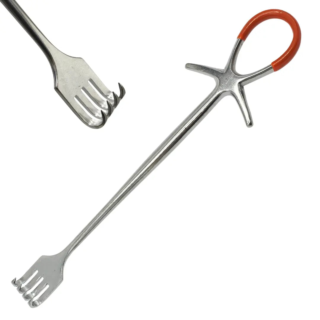 Pilling 164444 Murphy Retractor 4-Prong Sharp 8" Surgical Instrument Pilling