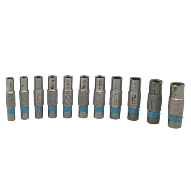 ConMed Linvatec ACL Graft Sizing Tube Set 6.5mm-13mm | Surgical Steel Set Primis Medical