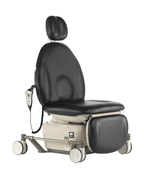 MTI 840 Battery Powered Stretcher Bed - Mobile Base, Selective Steer, 100-240V, 650 lb Capacity (Product 840-003-24) MTI