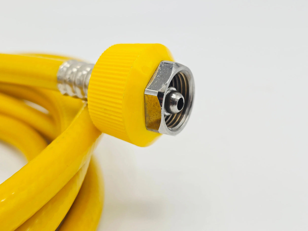 9ft Yellow Medical Air Gas Hose with DISS 1160 Coupler Fittings – New Primis Medical