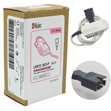 Masimo 1864 LNCS DCIP Pediatric SpO2 Sensor 3ft Clip Cable Zoll 11171-00018 Masimo