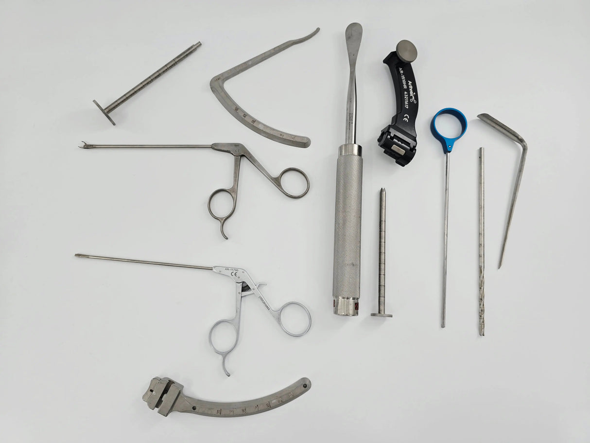 Arthrex Meniscal Root Arthroscopy Instrument Set w/ Aesculap Case 11 Pieces Arthrex