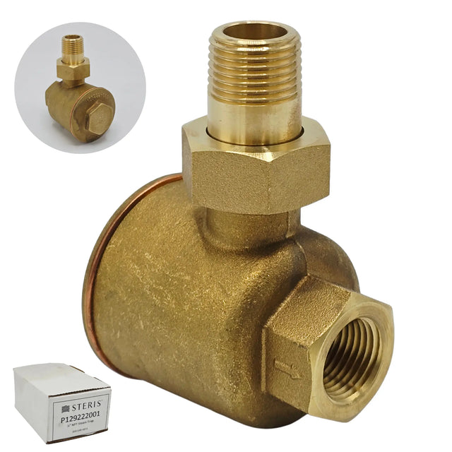 STERIS Steam Trap 1/2 NPT AMSCO Century Autoclave P129222001 129222-001 AMT187 Steris