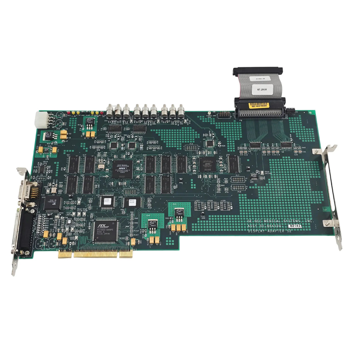 GE OEC 00-884594-02(1A) Display Adapter S2 Board PCB Assembly Used GE