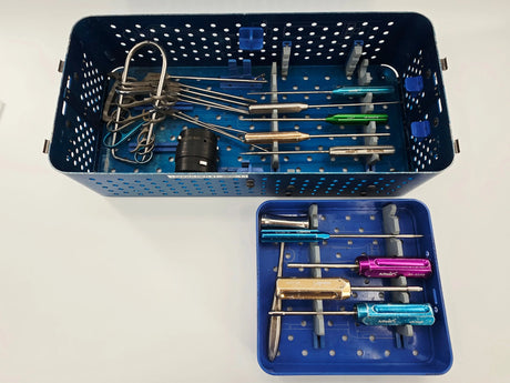 Arthrex 22 Piece Shoulder Set Surgical Instruments w/ Sterilization Case Arthrex