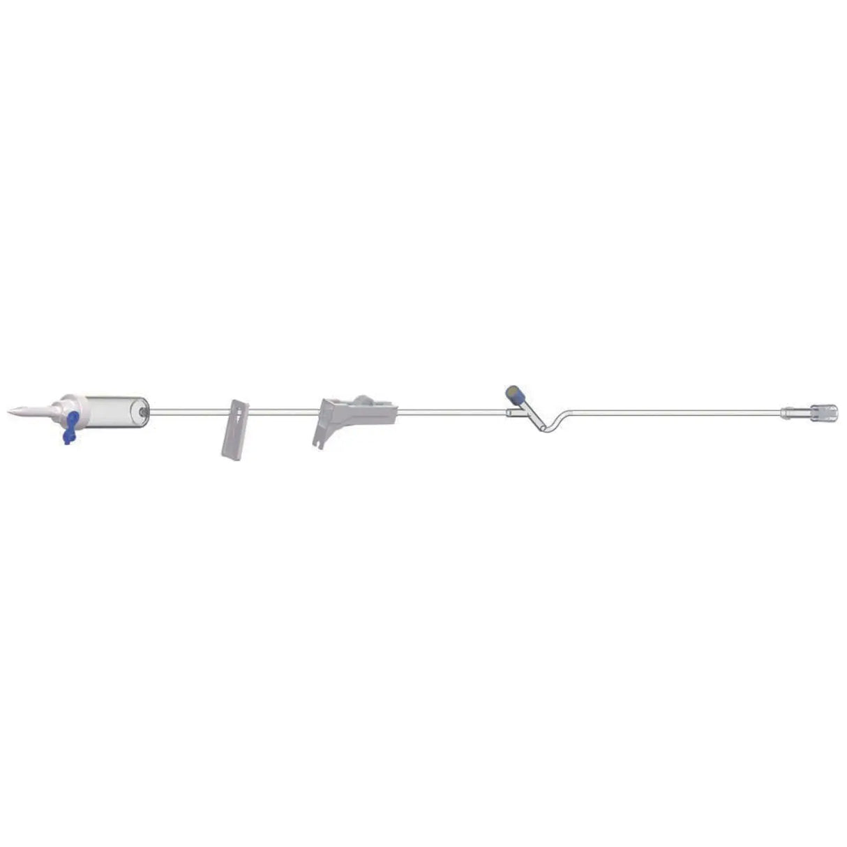 AMSINO IV Admin Set, 15 Drops/mL, 78" Length, 16 mL Priming, Vented/Non-Vented, 1 Slide Clamp, Roller Clamp, 1 Y Site, Rotating Male Luer Lock, PE Pouch, 50/cs (75 cs/plt) Amsino International, Inc.
