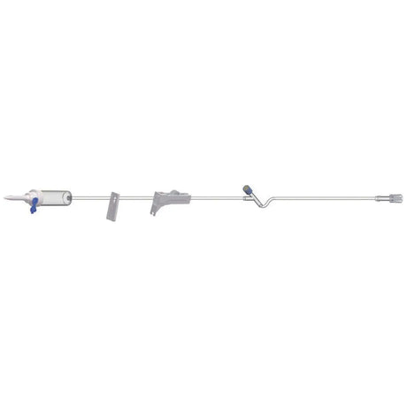 AMSINO IV Admin Set, 15 Drops/mL, 78" Length, 16 mL Priming, Vented/Non-Vented, 1 Slide Clamp, Roller Clamp, 1 Y Site, Rotating Male Luer Lock, PE Pouch, 50/cs (75 cs/plt) Amsino International, Inc.